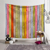 Lofaris Wood Vintage Wall Art Architecture Family Tapestry